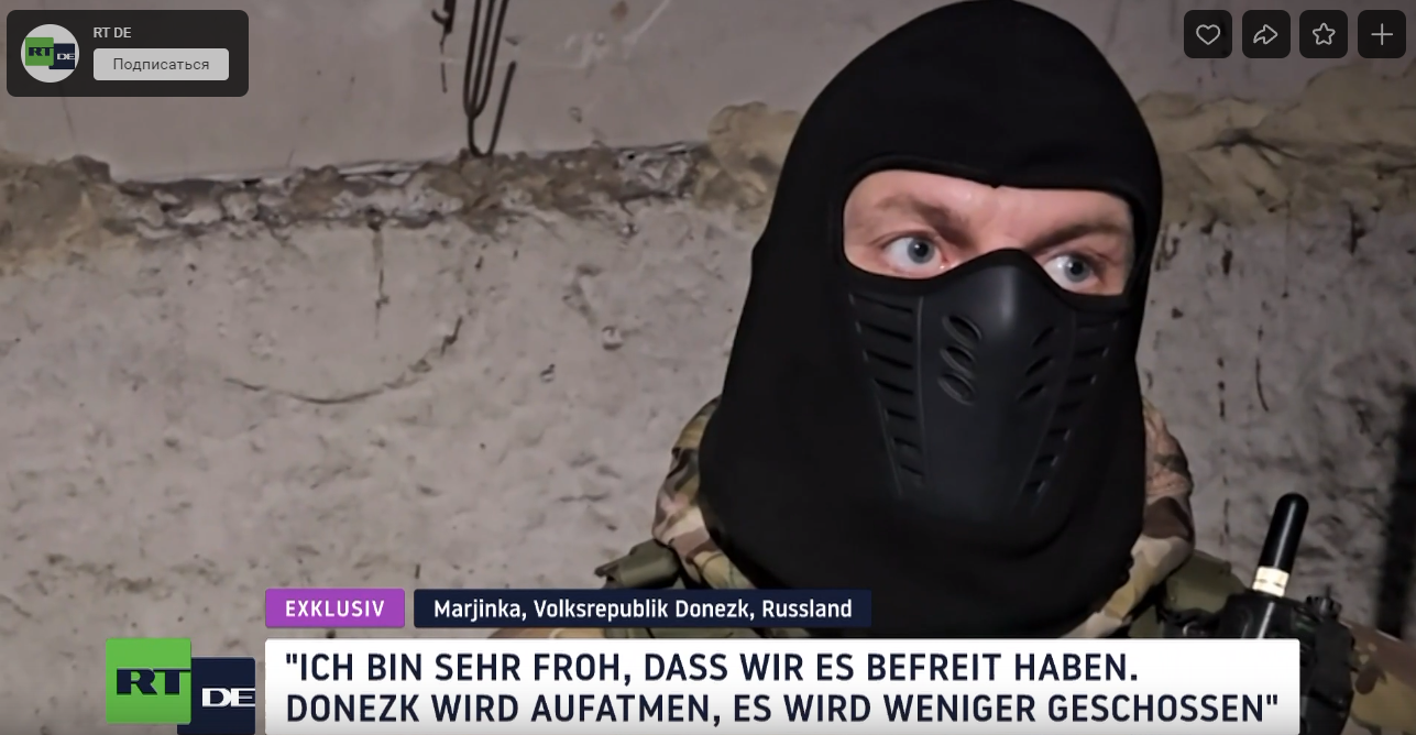 Exklusiv aus Marjinka Umkämpfte Stadt vollständig unter russischer